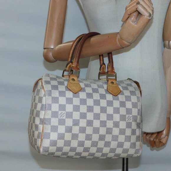 LOUIS VUITTON Damier Azur Speedy 25 Hand Bag - Picture 1 of 16